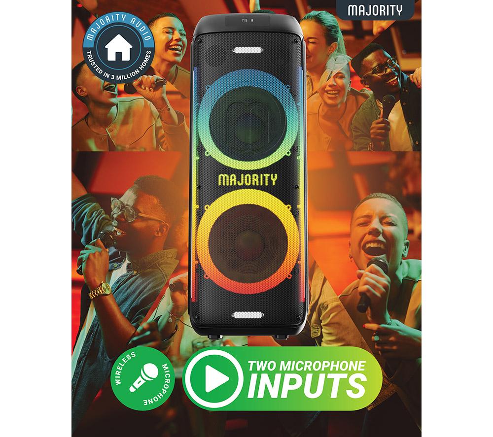 MAJORITY Pulse 5 Portable Bluetooth Megasound Party Speaker - Black