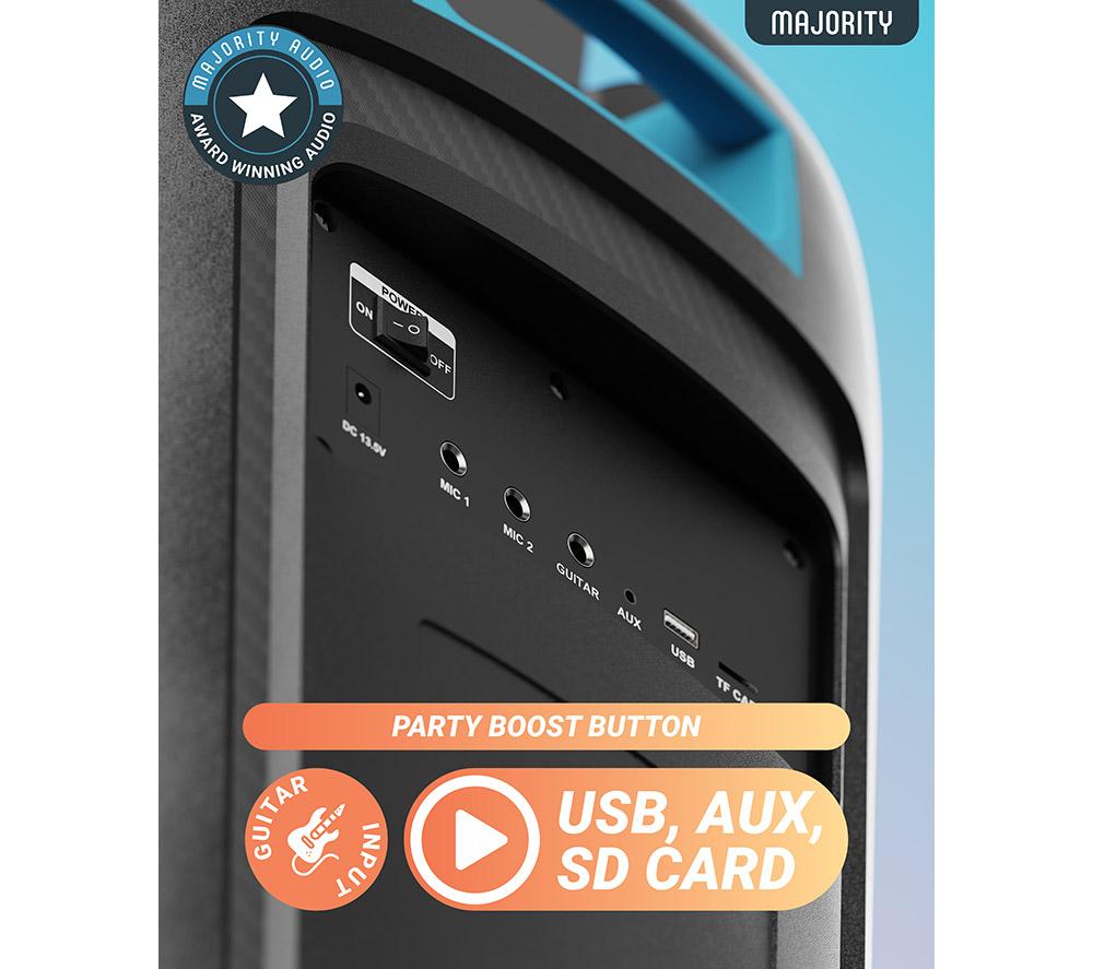 MAJORITY Pulse 5 Portable Bluetooth Megasound Party Speaker - Black