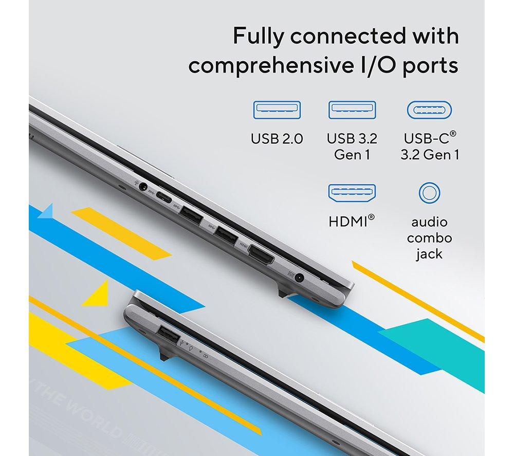 ASUS Vivobook 17 X1704VA 17.3" Laptop - Intel® Core™ i5, 512 GB SSD, Silver