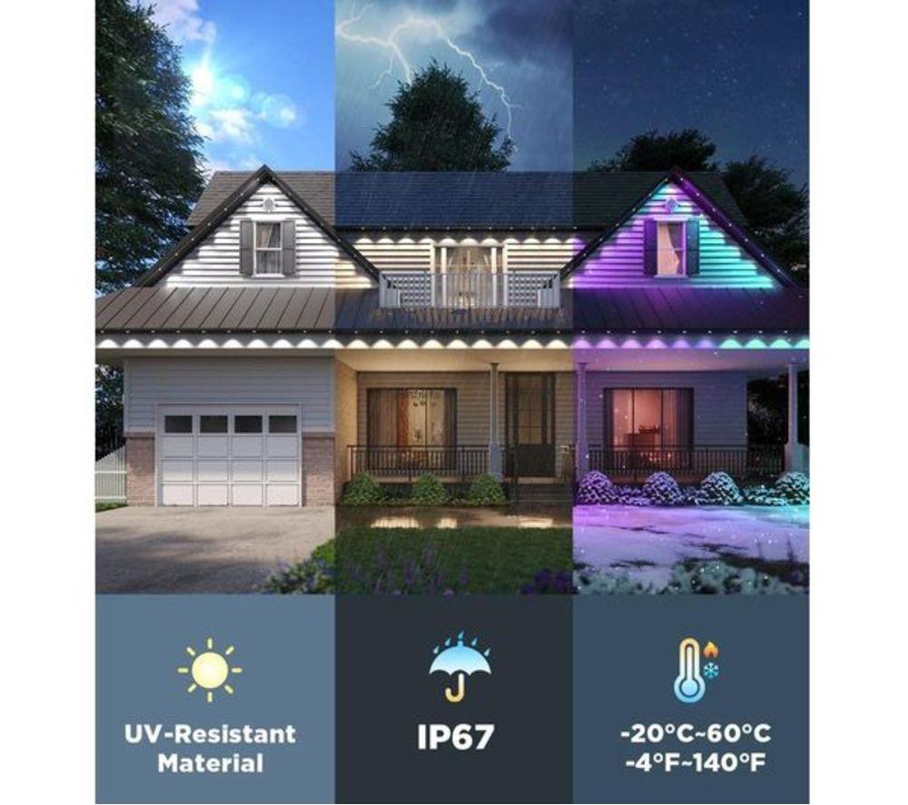 GOVEE Permanent H705D Smart Outdoor Lights 2 - 15 m, White