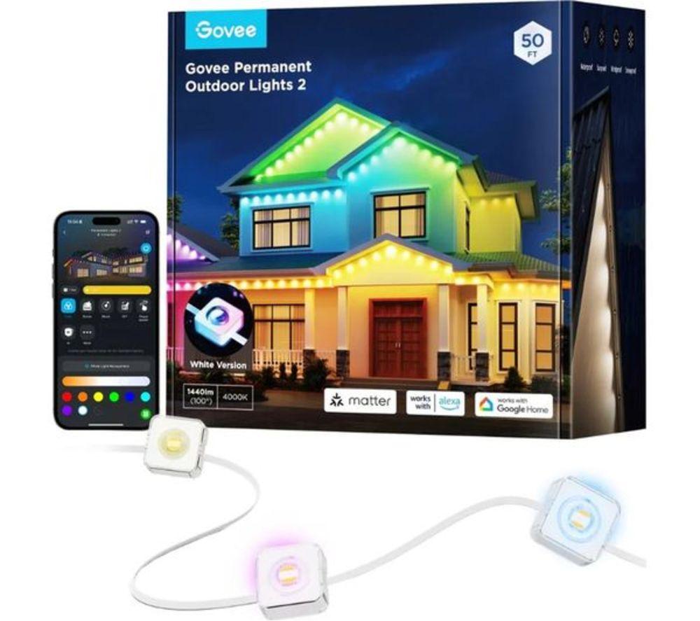 GOVEE Permanent H705D Smart Outdoor Lights 2 - 15 m, White