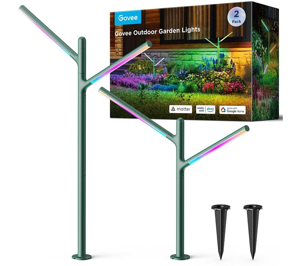 GOVEE H7086 Smart Outdoor Garden Lights - Pack of 2
