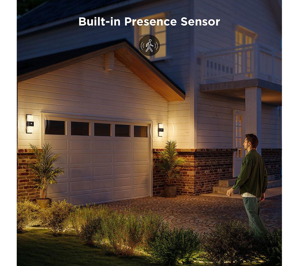 GOVEE H7078 Smart Outdoor Wall Light - Black