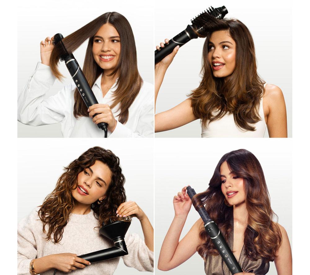 REVAMP Curl Air Style 7-in-1 Ionic Air Styler - Black