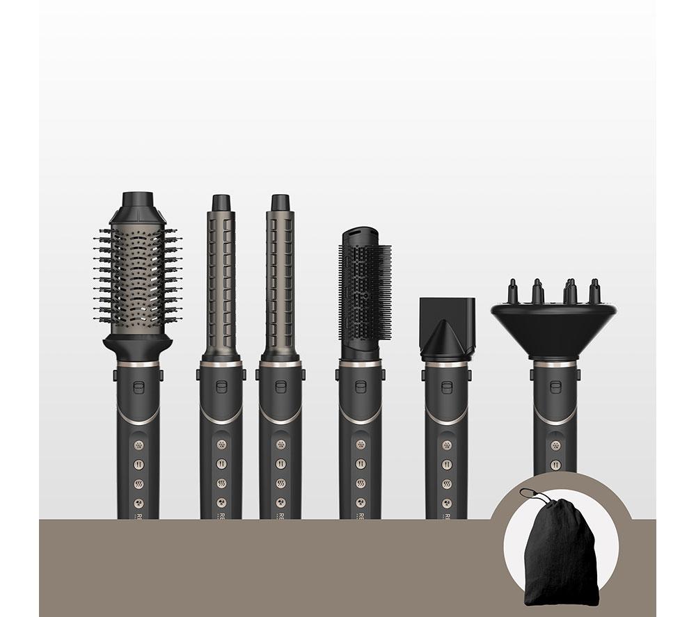 REVAMP Curl Air Style 7-in-1 Ionic Air Styler - Black