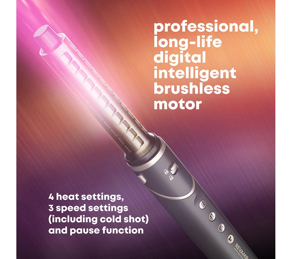 REVAMP Curl Air Style 7-in-1 Ionic Air Styler - Black