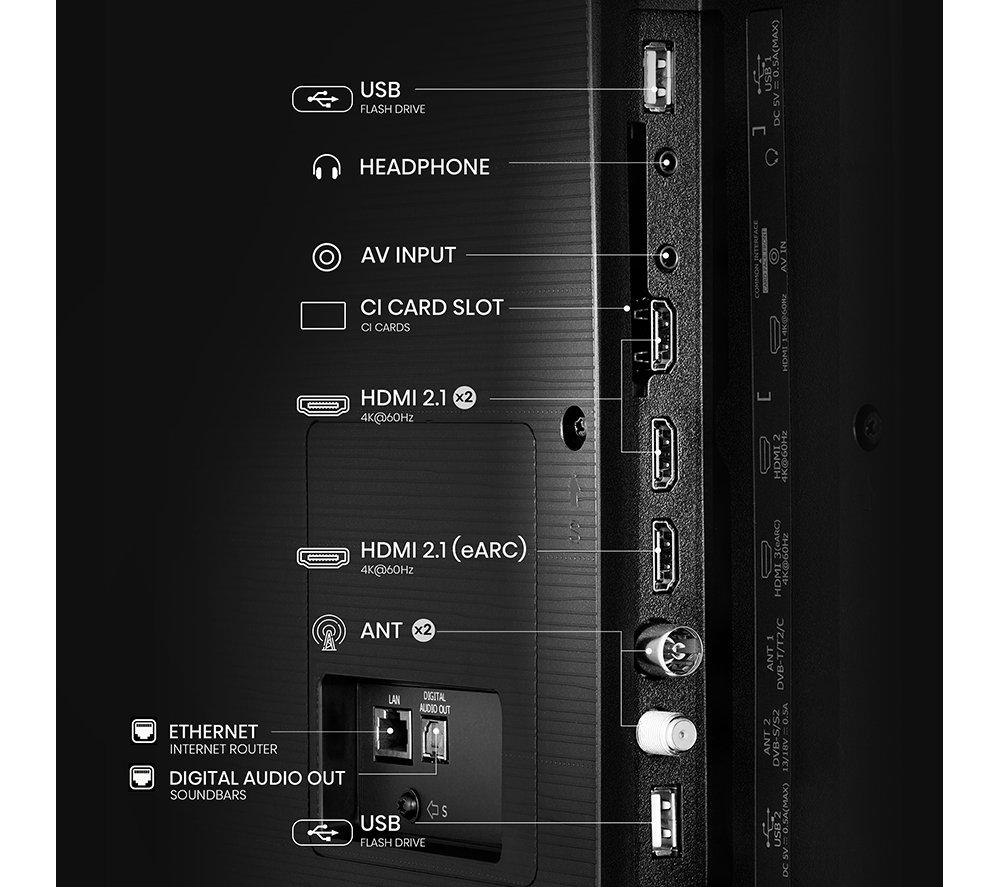 HISENSE A6Q 65" LED 4K HDR Smart TV con Freely - 65A6QTUK