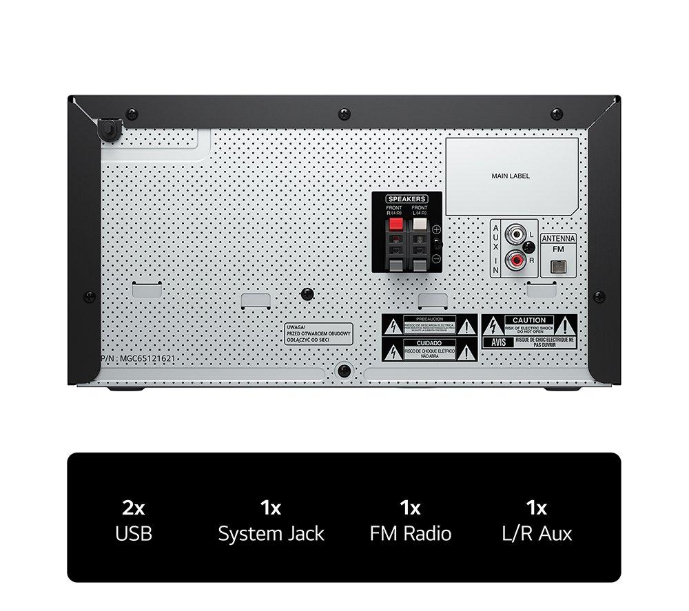 LG XBOOM CK43N Bluetooth Traditional Hi-Fi System - Black