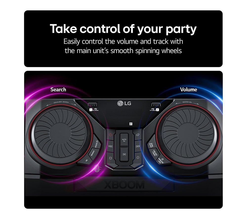 LG XBOOM CK43N Bluetooth Traditional Hi-Fi System - Black