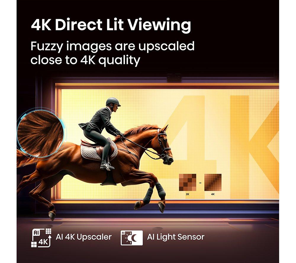 HISENSE A7Q 43" QLED 4K Smart AI TV with Freely - 43A7QTUK