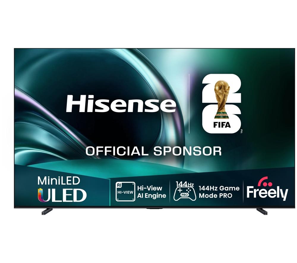 HISENSE U7Q 85" Mini LED 4K 144Hz Smart AI TV with Freely - 85U7QTUK