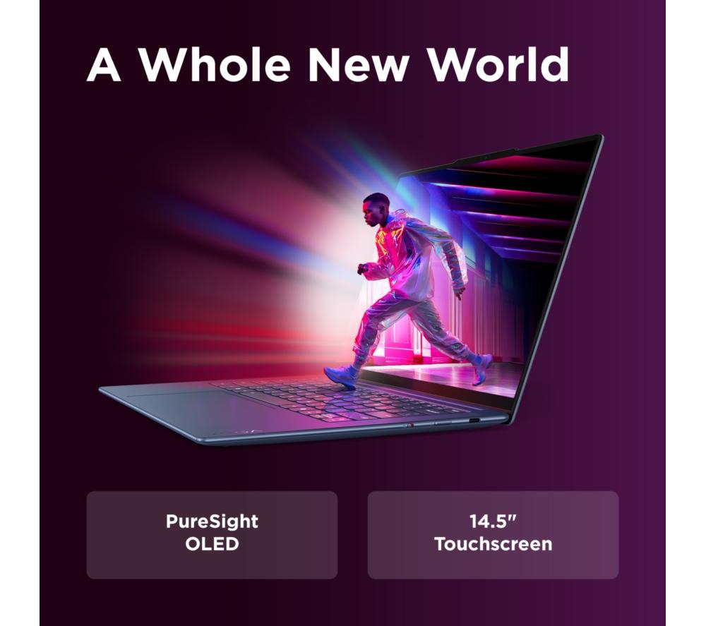 LENOVO Yoga Slim 7 14.5" Laptop, Copilot+ PC - Snapdragon X Plus, 1 TB SSD, Cosmic Blue
