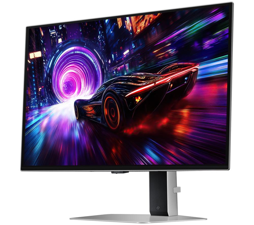 SAMSUNG Odyssey G8 LS27FG810SUXXU 4K Ultra HD 27" QD-OLED Gaming-Monitor – Silber