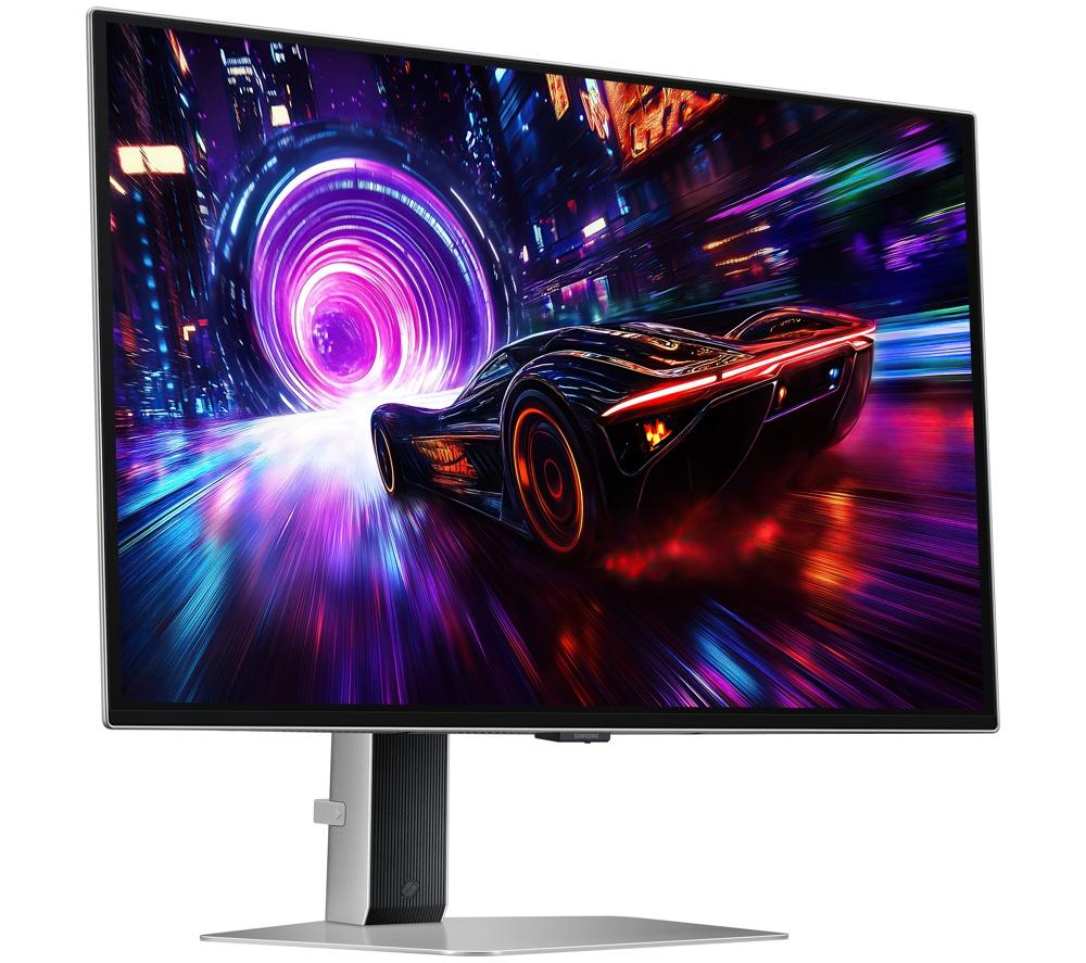 SAMSUNG Odyssey G8 LS27FG810SUXXU 4K Ultra HD 27" QD-OLED Gaming-Monitor – Silber