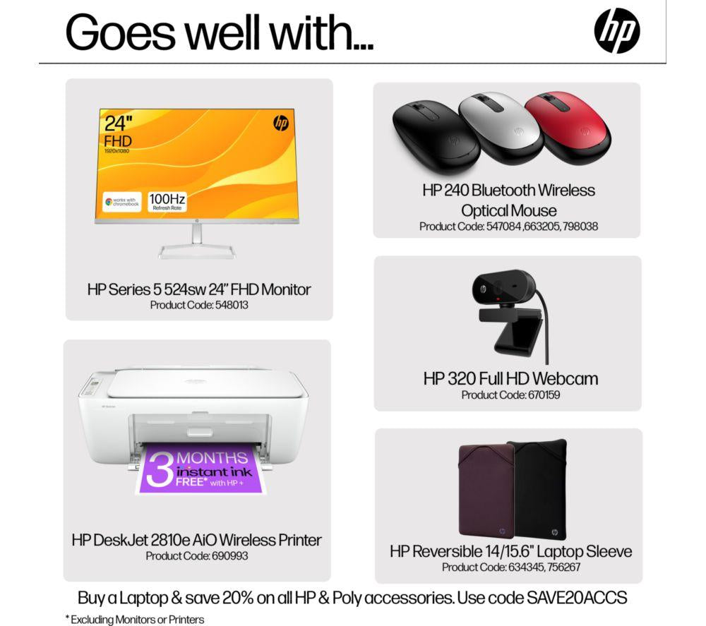 Portátil HP 15-fd0554sa de 15,6" - Intel® Core™ i5, SSD de 256 GB, negro azabache