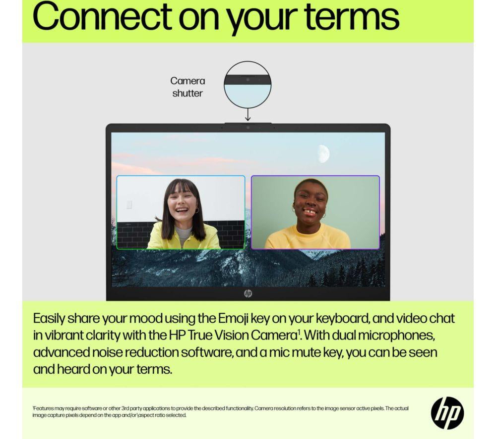 Portátil HP 15-fd0554sa de 15,6" - Intel® Core™ i5, SSD de 256 GB, negro azabache
