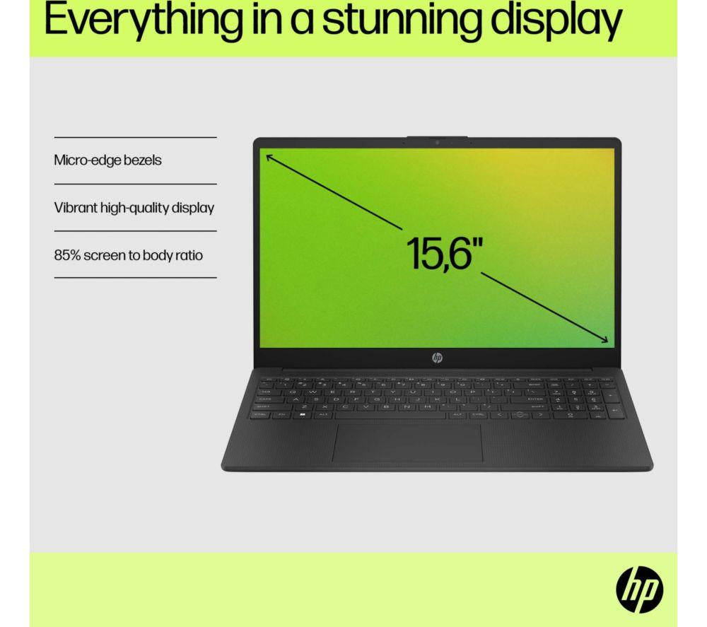 Portátil HP 15-fd0554sa de 15,6" - Intel® Core™ i5, SSD de 256 GB, negro azabache