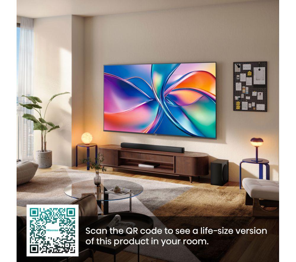 HISENSE E7Q Smart TV QLED 4K de 75" con IA y Freely - 75E7QTUK