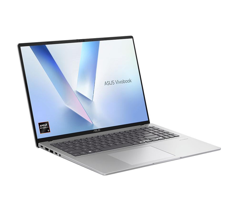 ASUS Vivobook 16 M1607KA portátil de 16", Copilot+ PC - AMD Ryzen AI 5, SSD de 512 GB, Cool Silver