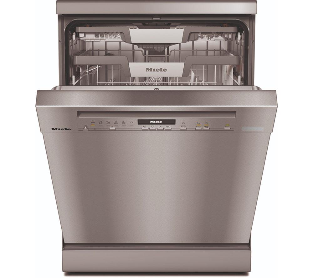 MIELE AutoDos G7040 SC Full-size WiFi-enabled Dishwasher - Clean Steel