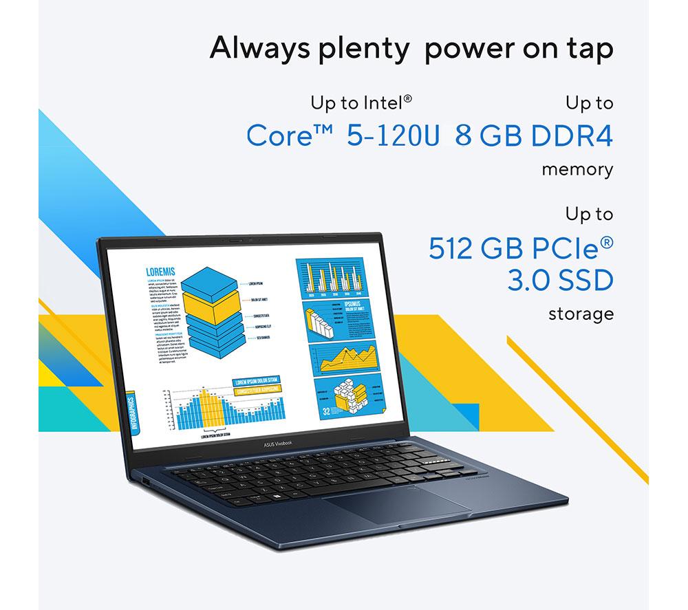 ASUS Vivobook 14 X1404VA 14" Laptop - Intel® Core™ 5, 512 GB SSD, Silver