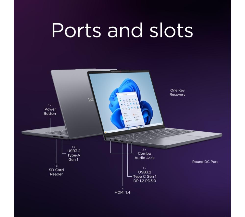 Portátil LENOVO IdeaPad Slim 3 de 14" - Intel® Core™ i5, SSD de 512 GB, gris luna