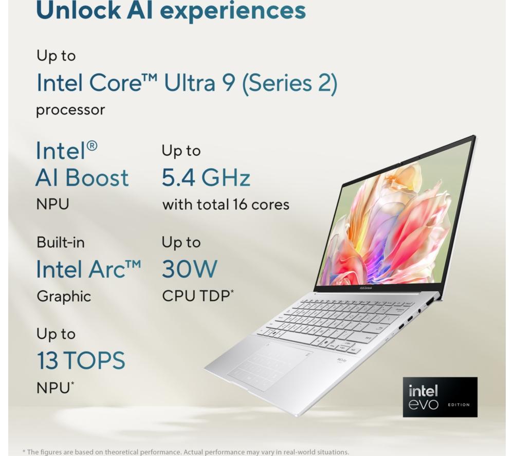 ASUS Zenbook 14 OLED 14" Laptop - Intel® Core™ Ultra 9, 1 TB SSD, Ponder Blue