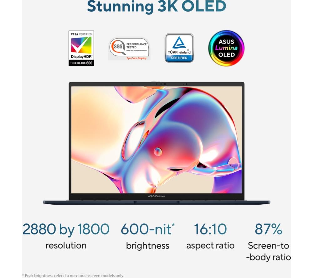 ASUS Zenbook 14 OLED 14" Laptop - Intel® Core™ Ultra 9, 1 TB SSD, Ponder Blue