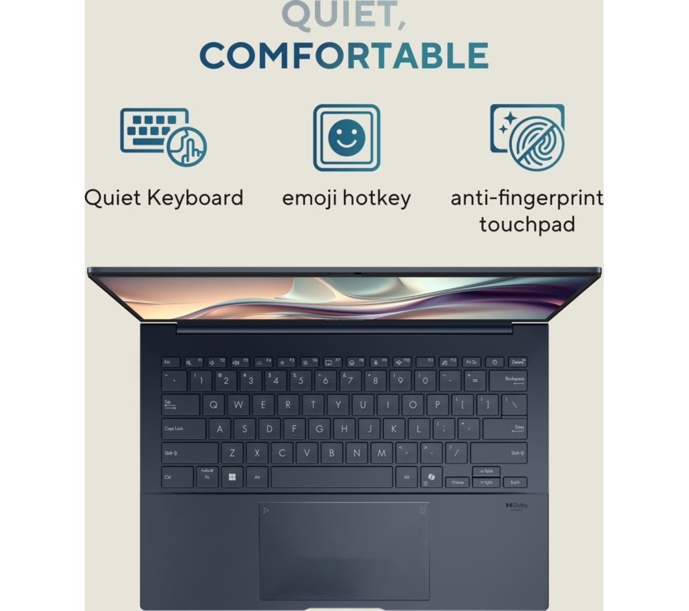 ASUS Zenbook 14 OLED 14" Laptop - Intel® Core™ Ultra 9, 1 TB SSD, Ponder Blue