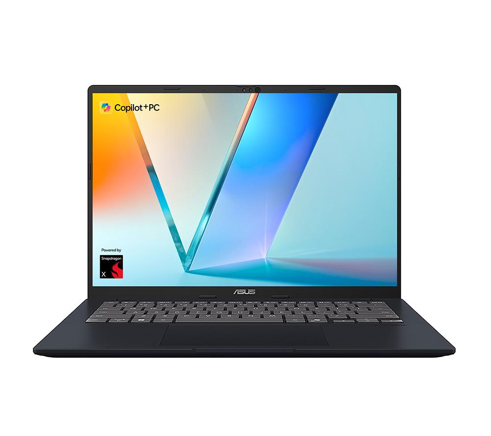 ASUS Vivobook 14 X1407QA 14" Laptop, Copilot+ PC - Snapdragon X, 512 GB SSD, Quiet Blue