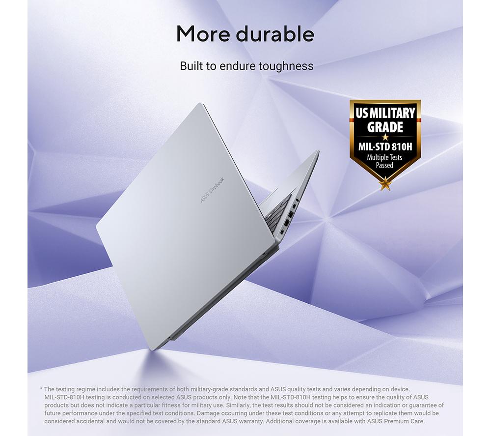 ASUS Vivobook 14 X1407QA 14" Laptop, Copilot+ PC - Snapdragon X, 512 GB SSD, Quiet Blue