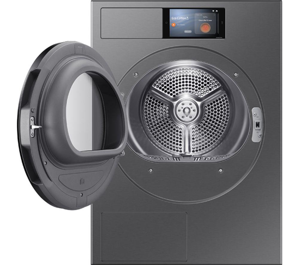 SAMSUNG Series 9 AI Home DV90F09F4SU1 9 kg Heat Pump Tumble Dryer - Dark Steel