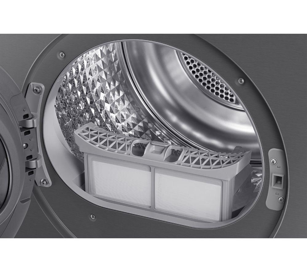 SAMSUNG Series 9 AI Home DV90F09F4SU1 9 kg Heat Pump Tumble Dryer - Dark Steel