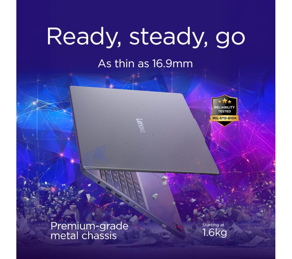 LENOVO IdeaPad Slim 3 15,3" Laptop, Copilot+ PC - Snapdragon X, 256 GB SSD, Luna Grey