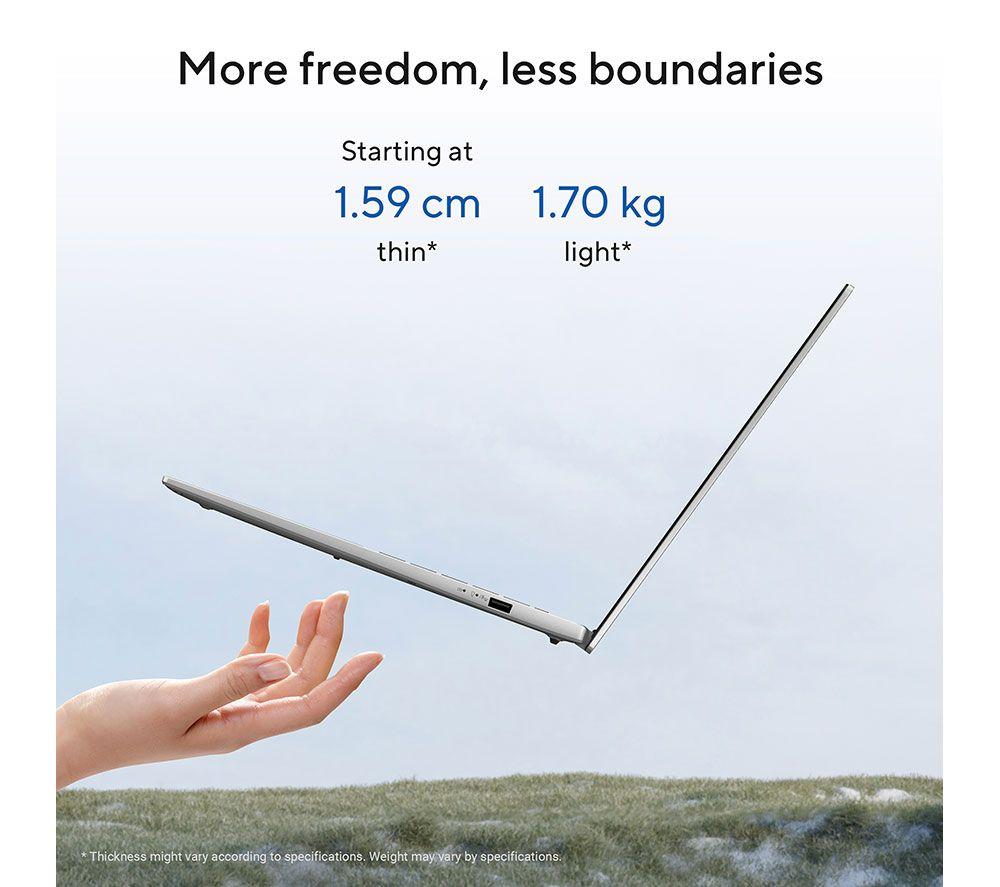 Portátil ASUS Vivobook S16 OLED S3607CA de 16", PC - Intel® Core™ Ultra 5, SSD de 1 TB, Plata