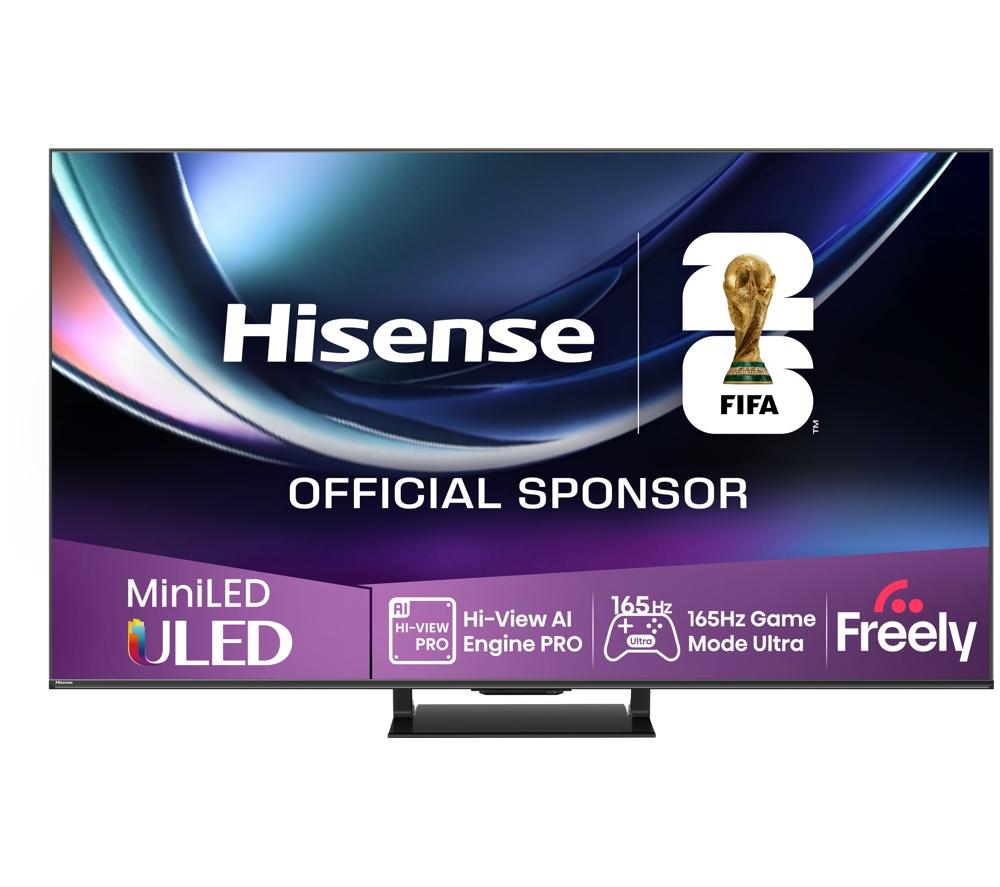 HISENSE U7Q PRO 75" Mini LED 4K 165Hz Smart AI TV with Freely - 75U7QTUK PRO