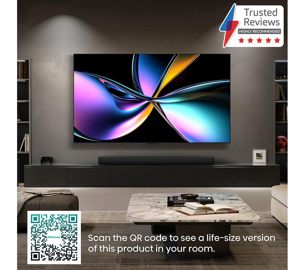 HISENSE U7Q PRO 75" Mini LED 4K 165Hz Smart AI TV with Freely - 75U7QTUK PRO