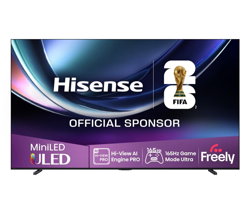 HISENSE U7Q PRO 100" Mini LED 4K 165Hz Smart AI TV with Freely - 100U7QTUK PRO