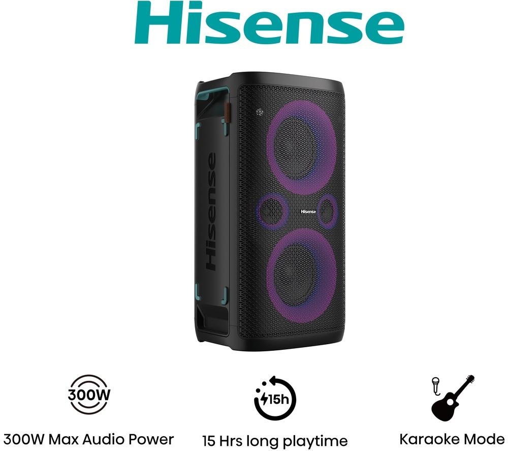 Altavoz de fiesta Megasound Bluetooth HISENSE Party Storm - Negro