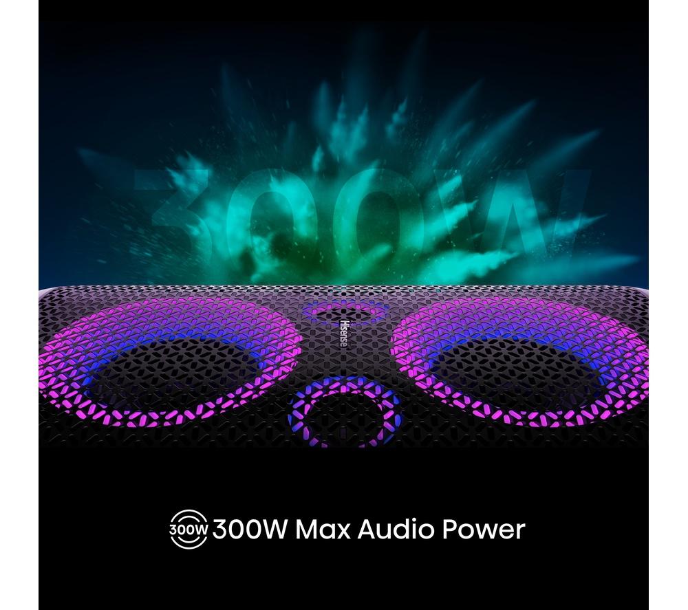 Altavoz de fiesta Megasound Bluetooth HISENSE Party Storm - Negro