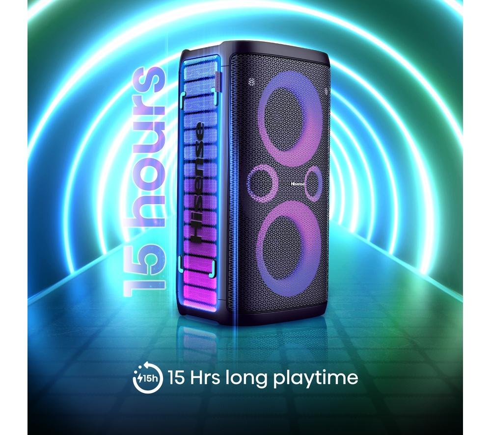 Altavoz de fiesta Megasound Bluetooth HISENSE Party Storm - Negro