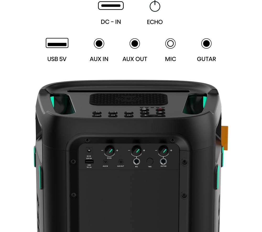 Altavoz de fiesta Megasound Bluetooth HISENSE Party Storm - Negro