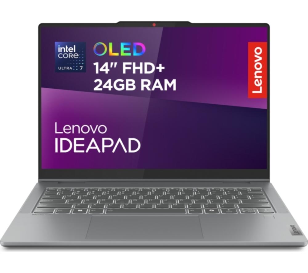 LENOVO IdeaPad 5 14" 2 in 1 Laptop, CoPilot+ PC - Intel® Core™ Ultra 7, 1 TB SSD, Luna Grey