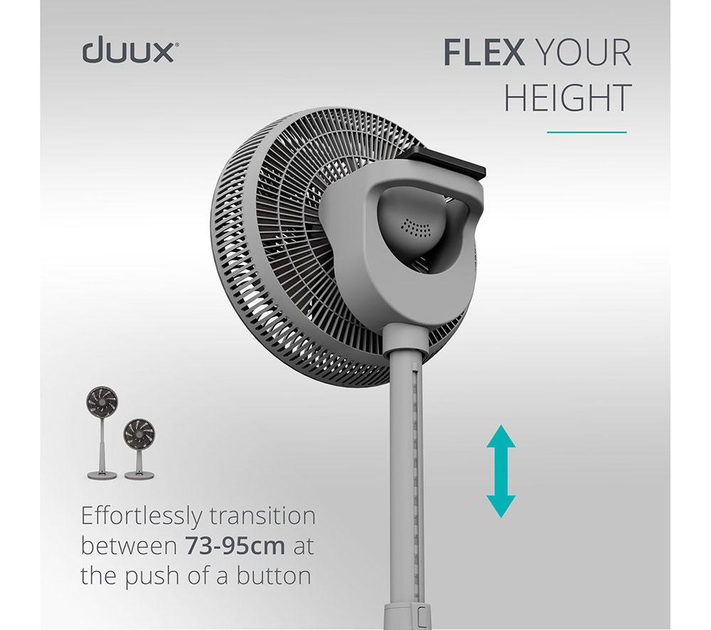 DUUX Whisper 2 13.4" Pedestal Fan - Grey