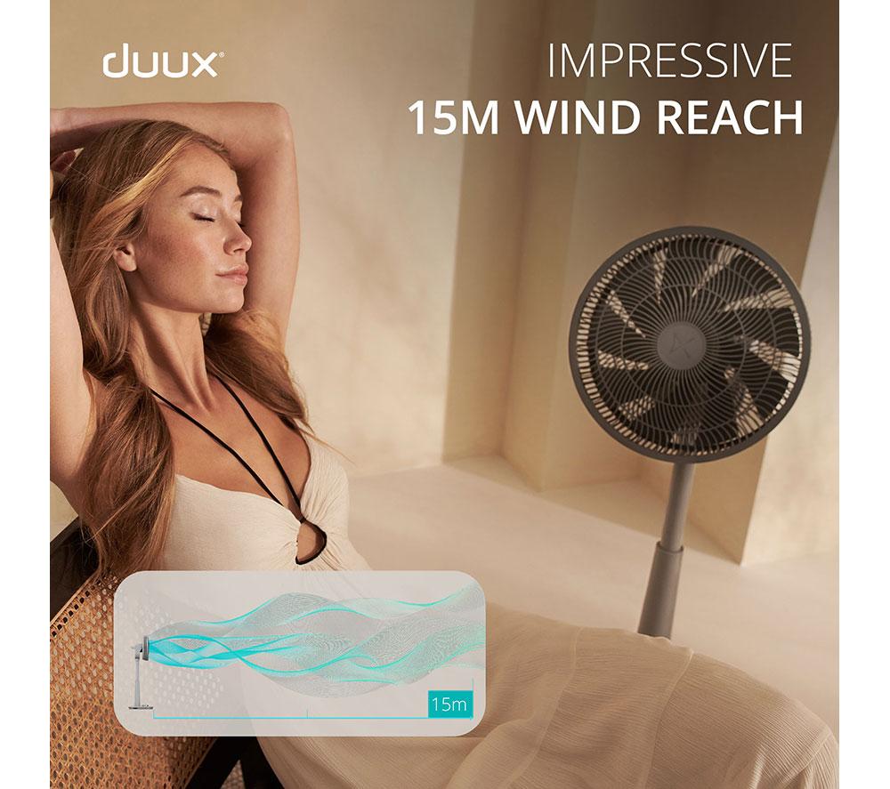 DUUX Whisper 2 13.4" Pedestal Fan - Grey