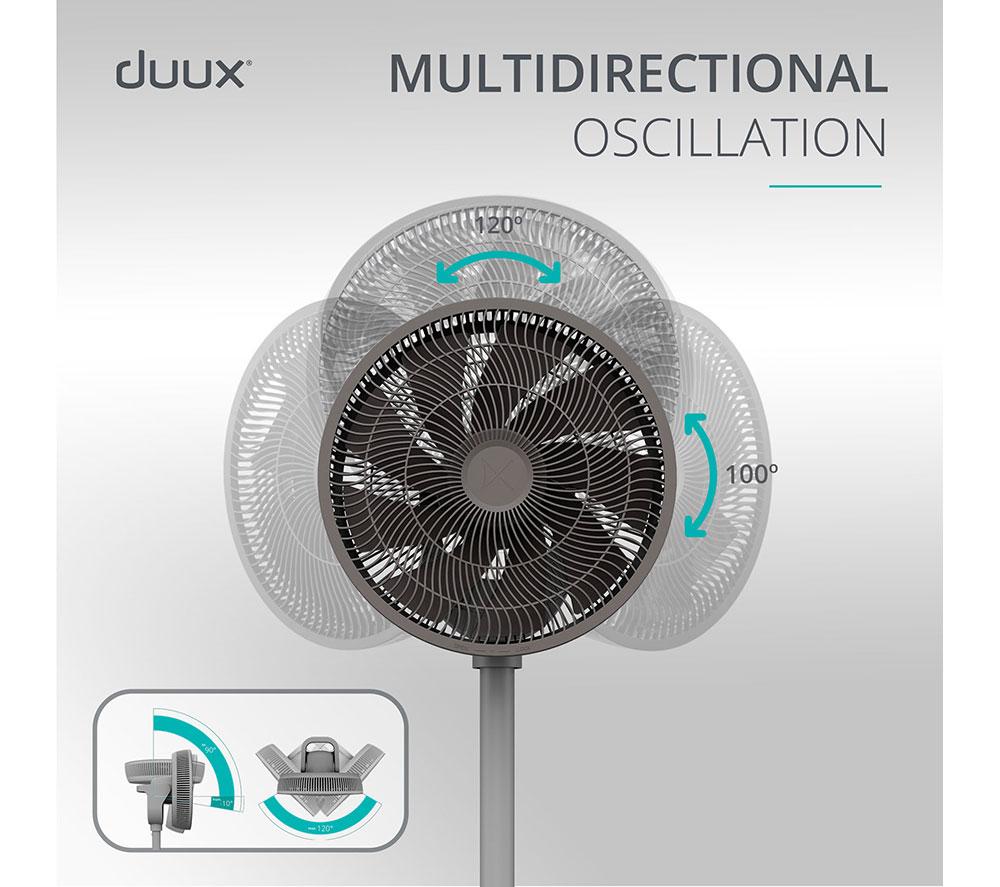 DUUX Whisper 2 13.4" Ventilador de Pedestal - Gris