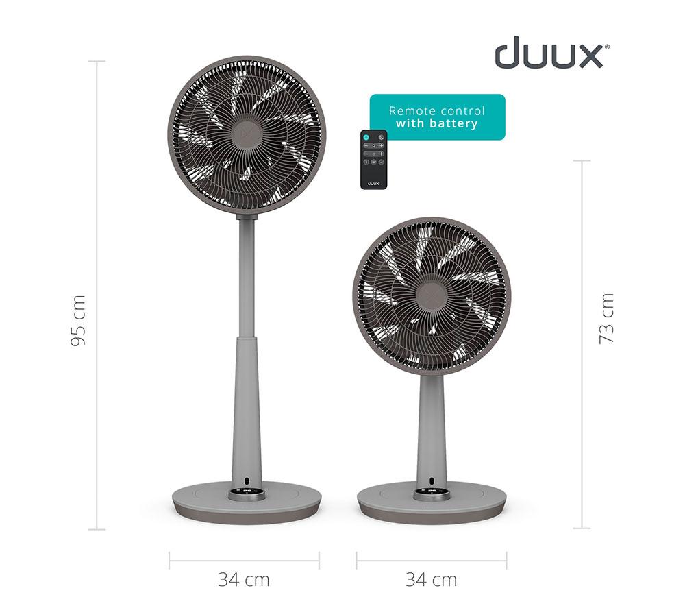 DUUX Whisper 2 13.4" Ventilador de Pedestal - Gris