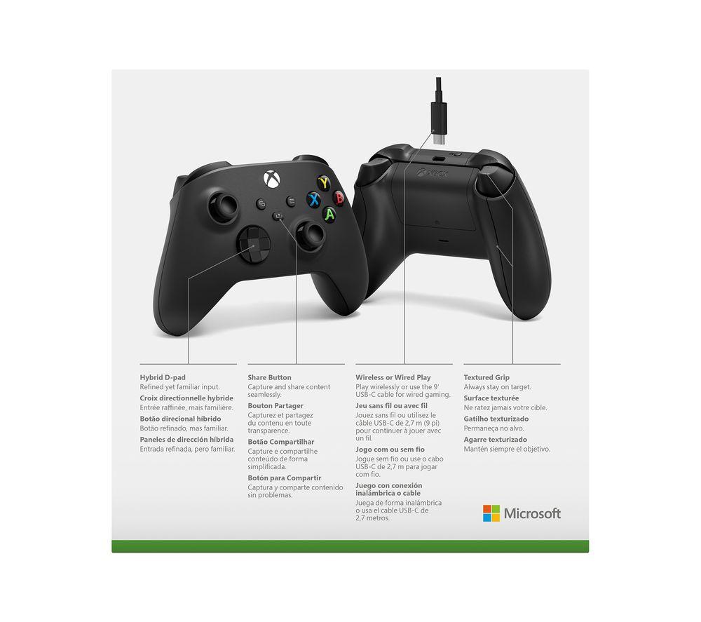 XBOX Wireless Controller with USB Type-C Cable - Carbon Black
