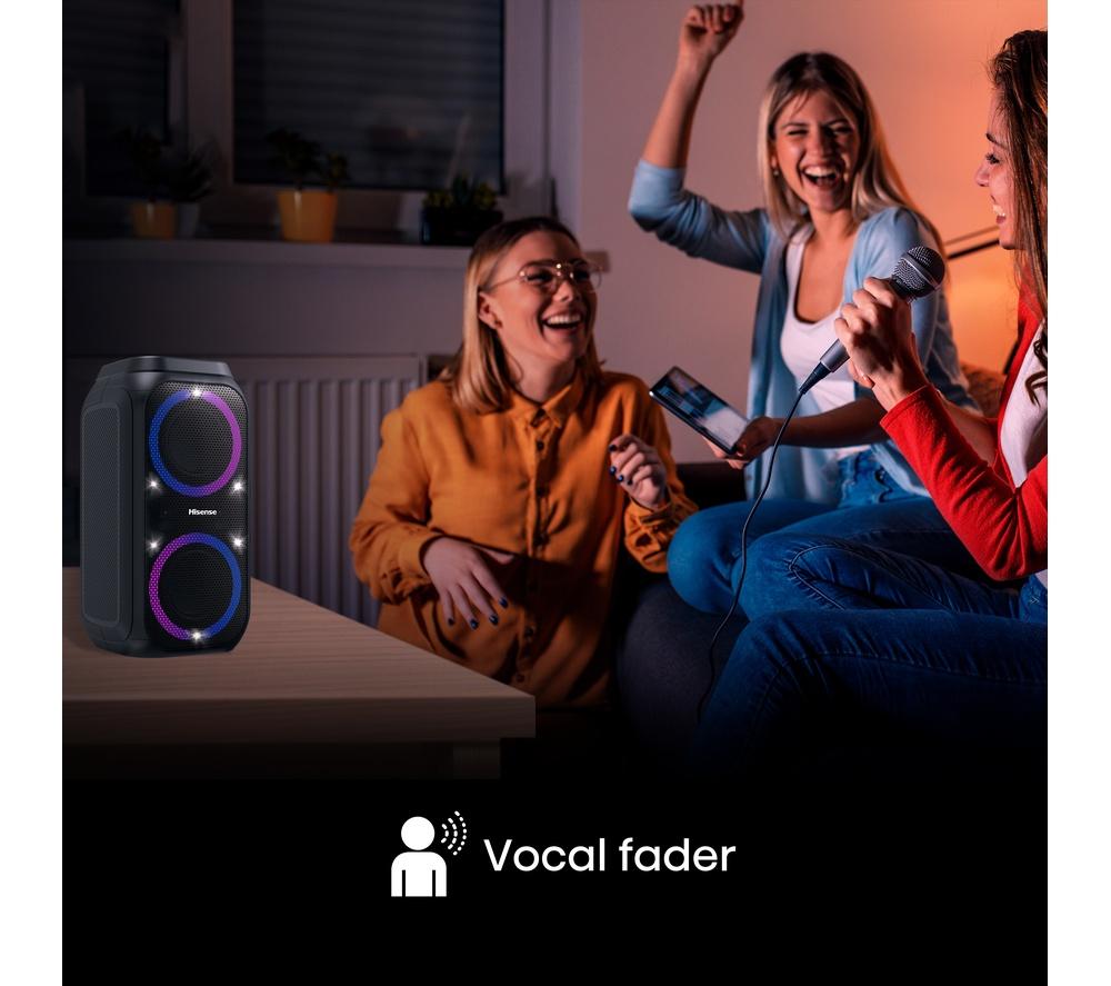 HISENSE Party Rocket 160 Bluetooth Megasound Party Speaker - Black