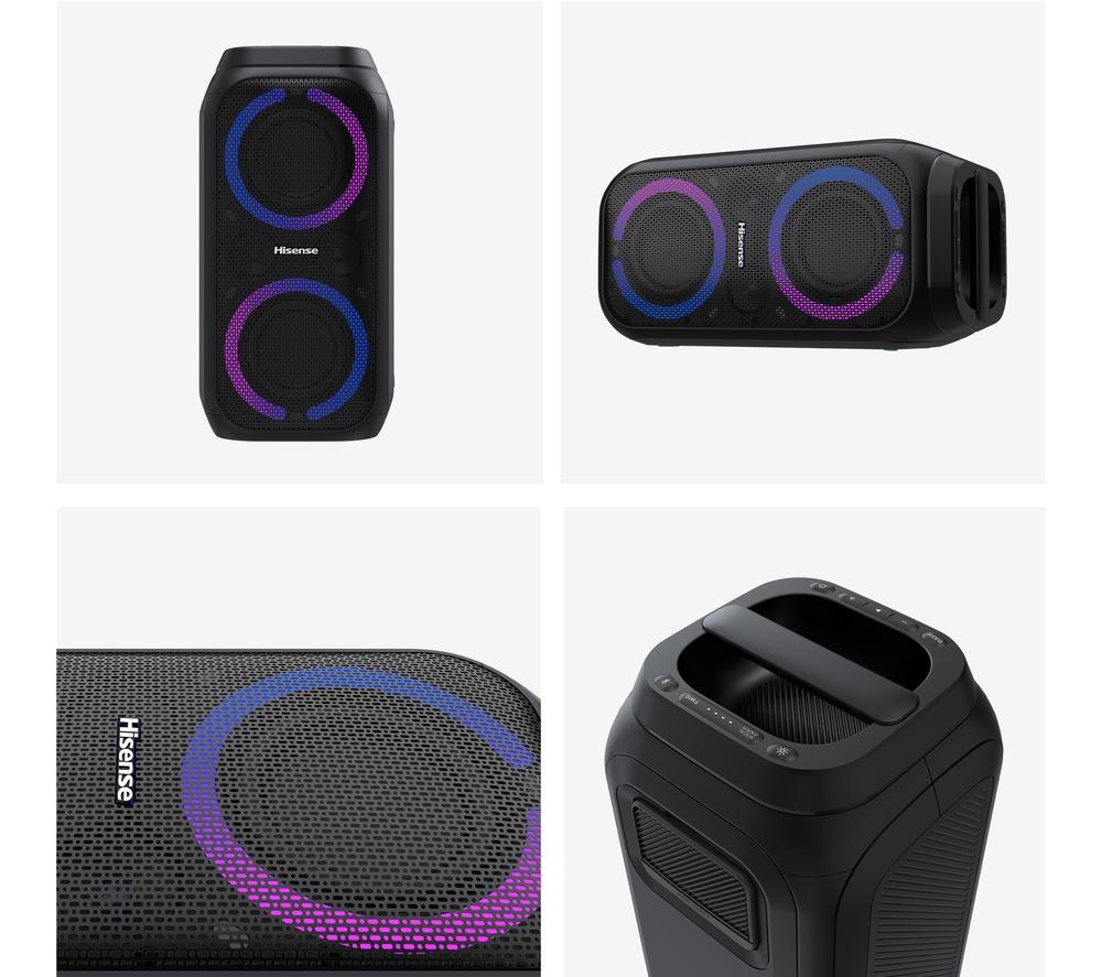 HISENSE Party Rocket 160 Bluetooth Megasound Party Speaker - Black
